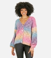 Yumi Kim Yumi Multicoloured Button Front Relaxed Fit Cardigan
